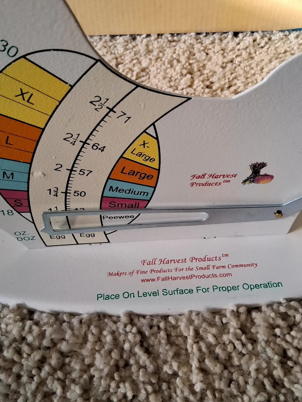 The Incredible Grade A Egg Scale~Chicken Egg Metal by Fall Harvest Products